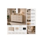 Unify Brand ELA HOME NOVA 6 Çekmeceli Şifonyer MDFLAM Modern Yatak Odası Şifonyeri