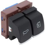 Uniicornns 35D959903B Volkswagen Jetta 2005-2012 Için Araba Ön Kapı Düğmesi Bagaj Açma Anahtarı Arka Kapak Anahtarı Araba Aksesuarları (Yurt Dışından) - Siyah