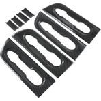 Uniicornns 8 Adet Araba Kapı Kolu Kase Koruyucu Kapak Trim Karbon Fiber Abs Araba Styling Aksesuarları Toyota Sienna 2021-2022 Için (Yurt Dışından) - Siyah