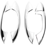 Uniicornns Mercedes Benz Için W205 Cclass C200 C180 GLC260 2015 2016 Araba Aksesuarları Kapı Kolu Trim Abs Etiket 5 Adet/takım Lhd (Yurt Dışından) - Siyah