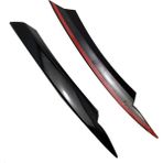 Uniicornns Passat B7 2010-2015 Için Araba Far Göz Kapakları Kaşları Abs Far Lambası Etiket Kapak Trim Aksesuarları-Siyah (Yurt Dışından)