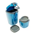 Unikia Lunchbox Compleat Energy Booster plastik sızdırmaz/mikrodalga fırına uygun/bulaşık makinesinde yıkanabilir köşeli Compleat