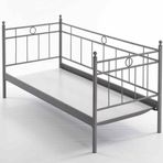 Unimet Alpas Daybed 90x200 cm Siyah Tek Kişilik Metal Karyola