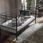 Unimet Alpas Daybed Tek Kişilik Siyah Metal Karyola