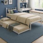 Unimet Atlas Yavrulu Metal Karyola 80X190-90X190 - Beyaz