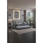 Unimet Daily Yavrulu Daybed Tek-çift Kişilik Sedir Metal Karyola Siyah