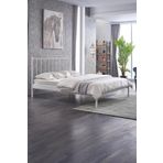 Unimet Falez-st Çift Kişilik Metal Karyola-beyaz (YÜKSEK BAŞLIKLI) (AHŞAP LATALI)