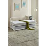 Unimet Forte Yavrulu Daybed Tek-çift Kişilik Sedir Metal Karyola Beyaz