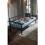 Unimet Glory Daybed Tek Kişilik Sedir Metal Karyola 90x200 Siyah