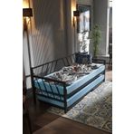 Unimet Glory Yavrulu Daybed Siyah Tek-Çift Kişilik Metal Karyola