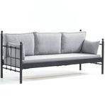 Unimet Lalas Dk 70x200 cm Siyah-Füme Sofa Sedir