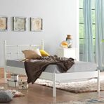 Unimet Lalas-s Tek Kişilik Metal Karyola - Beyaz