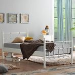 Unimet Lalas Tek Kişilik Metal Karyola - Beyaz