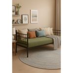 Unimet Soho Daybed Tek Kişilik Sedir Metal Karyola Siyah