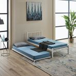 Unimet Titan Yavrulu Karyola 80x190-90x190 Beyaz