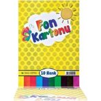 Uninote Çınar Fon Karton 24x34 10 Lu Karışık 50015