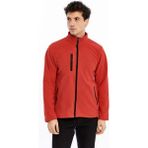 Uniprom Erkek Polar Ceket Tam Fermuarlı 3 Cepli Kırmızı Reçme - 3XL