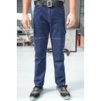 Uniprom Iş Pantolonu Kot Kumaş Titan Flex Model Lacivert - XL