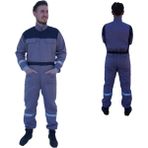 Uniprom İş Tulumu Boy Tulum Mevsimlik - Gri - 2XL