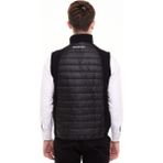 Uniprom Şişme Yelek Mercedes Logolu Ray Desen Siyah Erkek - XL