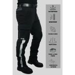 Uniprom Softshell Pantolon Oslo Model Su ve Rüzgar Geçirmez - Siyah - XL