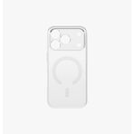 UNIQ AIRSUIT Telefon Kılıfı iPhone 17 Pro için (Parlak Şeffaf/Beyaz) İnce Minimalist Kılıf + Geliştirilmiş Magsafe Manyetik Şarj Halkası