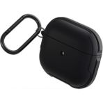 UNIQ Better By Design Airpods 3 (3.Nesil) Uyumlu Kılıf Valencia Serisi Aliminyum Iskelet Microrepel Kablosuz Şarj Destekli - Siyah