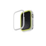 UNIQ Better By Design Apple Watch ile Uyumlu 41mm Moduo Serisi Ekran Koruyucu, 2'li Çerçeve, Frost