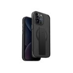 UNIQ Better By Design Heldro Mag Telefon Kılıfı iPhone 15 Pro Max ile Uyumlu, MagClick Manyetik Şarj Uyumlu (Siyah)