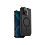 UNIQ Calio Telefon Kılıfı iPhone 15 Pro ile Uyumlu, MagClick Manyetik Şarj Uyumlu (Gri)