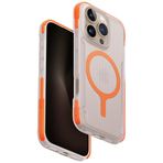 UNIQ Combat Active iPhone 16 Pro Kılıfı (Turuncu/Şeffaf Buzlu) | ShockSorb Dış Mekan İçin Sağlam Koruma