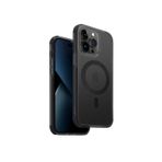UNIQ Combat (MagClick Manyetik Şarj Uyumlu) Telefon Kılıfı iPhone 14 Pro ile Uyumlu (Gri)