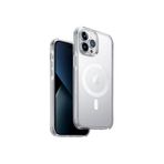 UNIQ Combat (MagClick Manyetik Şarj Uyumlu) Telefon Kılıfı iPhone 14 Pro Max ile Uyumlu (Şeffaf)