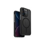 UNIQ Combat Telefon Kılıfı iPhone 15 Pro Max ile Uyumlu, MagClick Manyetik Şarj Uyumlu (Siyah)