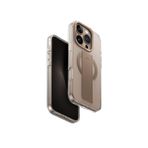 UNIQ HELDRO MAX Telefon Kılıfı Hybrid iPhone 16 PRO (2024) 6.3 ile Uyumlu, MAGCLICK Kamera Standlı (Altın Rengi)