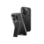 UNIQ Heldro Mount + Telefon Kılıfı iPhone 15 Pro ile Uyumlu (Smoke)