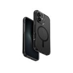 UNIQ Hibrit iPhone 16 (2024) 6.1 ile Uyumlu Savaş Telefon Kılıfı, MAGCLICK Şarj (Siyah)