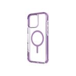 UNIQ Hibrit iPhone 16 (2024) 6.1 ile Uyumlu Savaş Telefon Kılıfı, MAGCLICK Şarjı (Üzüm Pembesi)