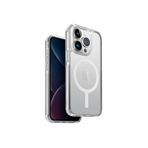 UNIQ iPhone 15 Pro Max ile Uyumlu Savaş Telefon Kılıfı, MagClick Manyetik Şarj Uyumlu (Beyaz)