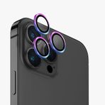 Uniq iPhone 15 Pro Max Optix Alüminyum Gökkuşağı Kamera Lens Koruyucu