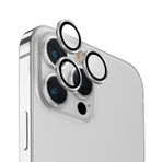 Uniq iPhone 15 Pro Max Optix Alüminyum Gümüş Kamera Lens Koruyucu