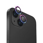 Uniq iPhone 15/15 Plus Optix Alüminyum Gökkuşağı Kamera Lens Koruyucu