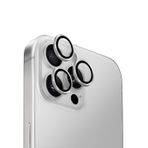 Uniq iPhone 16 Pro-16 Pro Max Optix Alüminyum Gümüş Kamera Lens Koruyucu