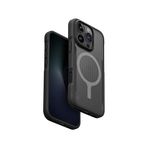 UNIQ iPhone 16 PRO ile Uyumlu Hybrid Combat Aktif Telefon Kılıfı, MAGCLICK Şarj (Kömür Siyahı)