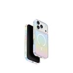 Uniq iPhone 17 Pro Iridescia Magsafe Rainbow Beyaz Uyumlu Telefon Kılıfı