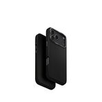 Uniq iPhone 17 Pro Lyden Magsafe Deri Siyah Uyumlu Telefon Kılıfı
