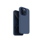 UNIQ Lino Hue Telefon Kılıfı iPhone 15 Pro ile Uyumlu, MagClick Manyetik Şarj Uyumlu (Derin Mavi)