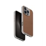 UNIQ Lyden DS Telefon Kılıfı Hybrid iPhone 16 PRO (2024) 6.3 ile Uyumlu, MAGCLICK Şarj (Karamel/Fildişi)