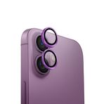 UNIQ OPX ALÜMİNYUM KAMERA LENS KORUYUCU iPhone 16 ve iPhone 16 Plus ile uyumlu, Üzüm Pembesi