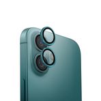 UNIQ OPX ALÜMİNYUM KAMERA LENS KORUYUCU iPhone 16 ve iPhone 16 Plus ile uyumlu, Zümrüt